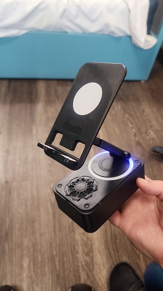 3-in-1 Bluetooth Speaker with Power Bank & Phone Holder