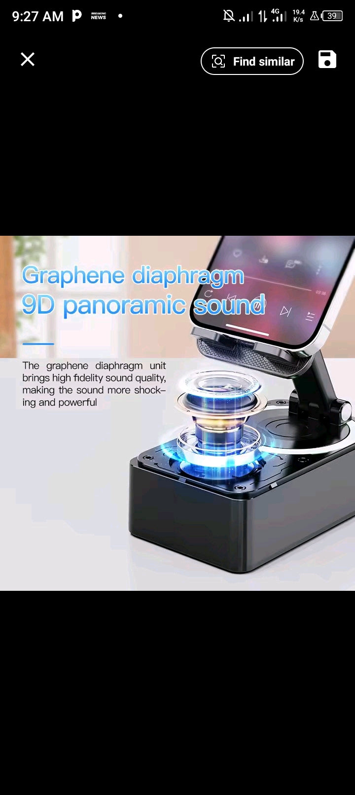 3-in-1 Bluetooth Speaker with Power Bank & Phone Holder